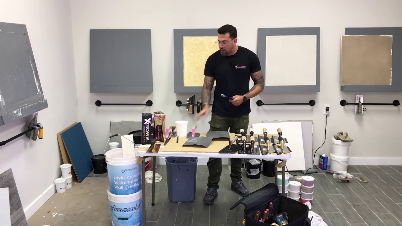 Venetian plaster trowels, how to break in and maintain your Marmorino tools, Exotic wall finishes