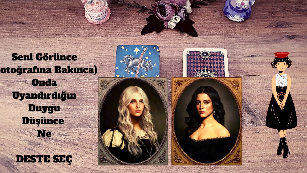 Seni Görünce(Fotoğrafına Bakınca)Onda Uyandırdığın Duygu, Düşünce Ne💯 #tarot #desteseç