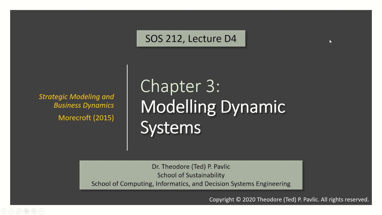 SOS 212: Lecture D4 (2020-02-20) - Morecroft (2010, Ch.3), 