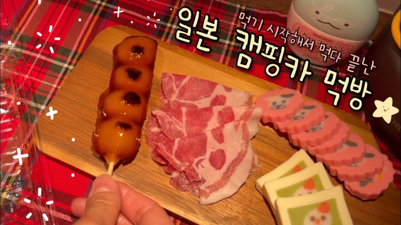 일본 브이로그🍡 캠핑카 역대급 요리&먹방 | 나베, 당고, 카마보코, 치킨, 샌드위치 | 로미 저스트댄스