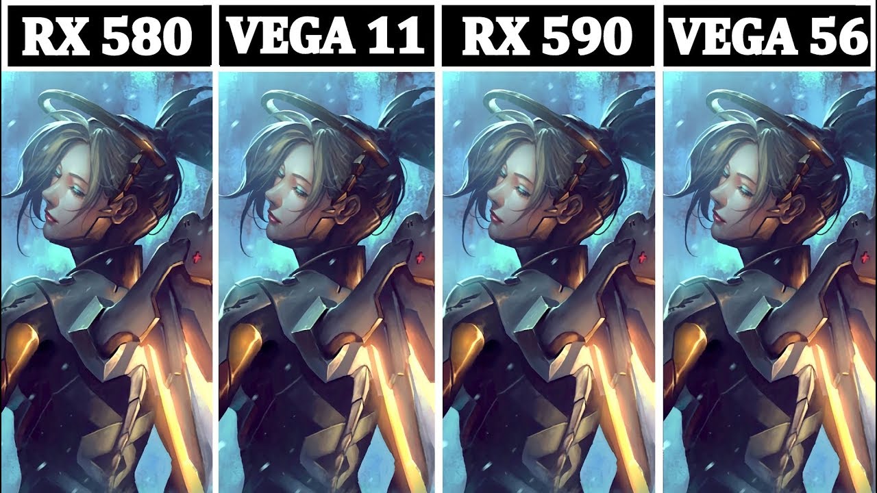 Ryzen 5 2400G | VEGA 11 vs RX 580 vs RX 590 vs VEGA 56 | Tetsed 13 Games |