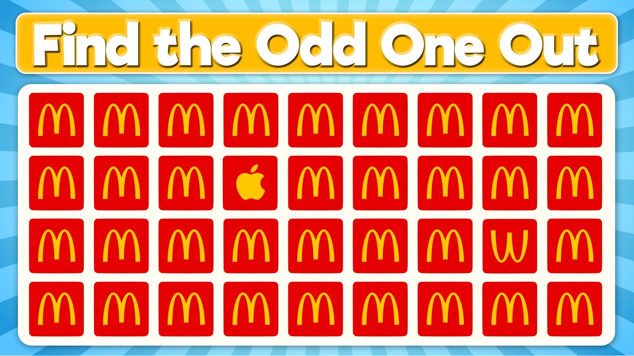 Find the Odd One Out Logo Quiz | Easy, Medium, Hard