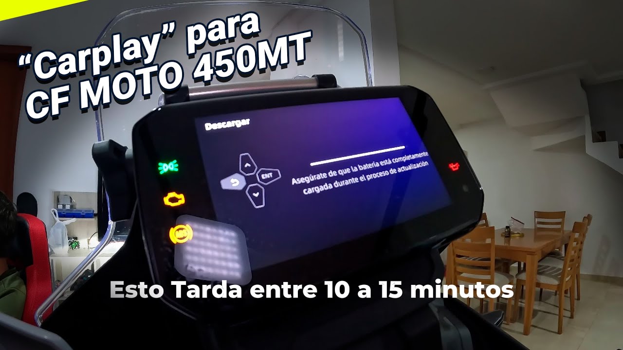 Así actualizas a Carplay la pantalla de una CF MOTO 450MT| El Monicho