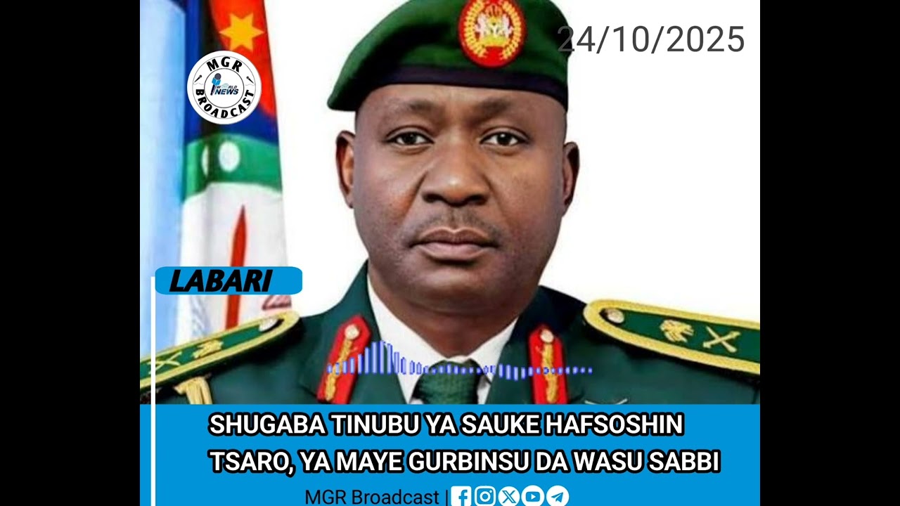 Tinubu ya sauke hafsoshin tsaro! Dalilin gaggawar ya bayyana#Tinubu #Security #Nigeria#DrYahuzaGetso