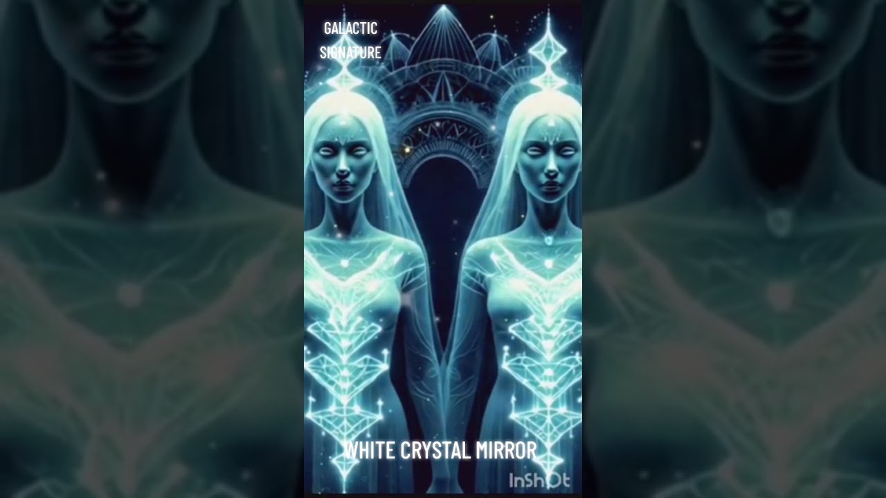 WHITE CRYSTAL MIRROR #edm #psytrance #viral #fyp #spirituality #mirrorwork #5d #dreamspell #mirror