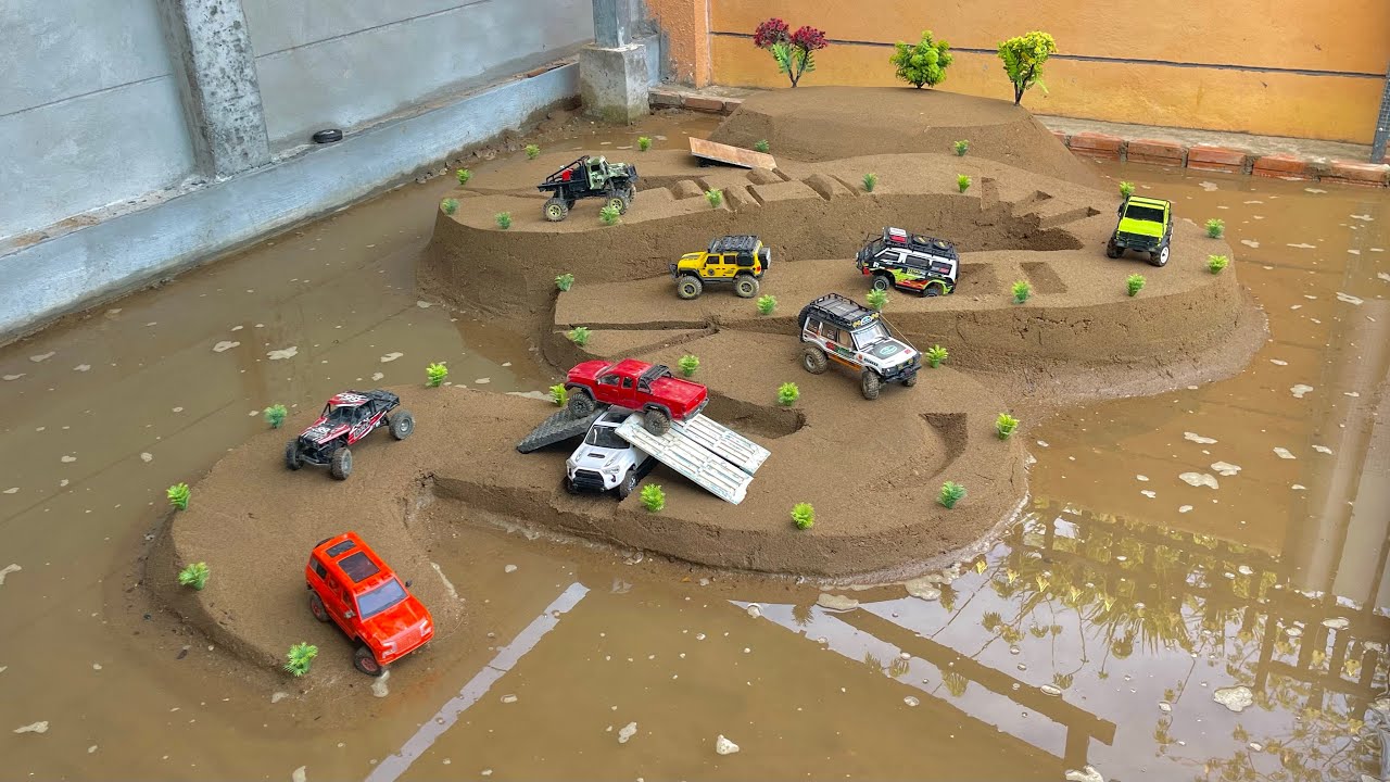 🚙 Can These RC Cars Survive the Ultimate Multi-Island Obstacle Course?