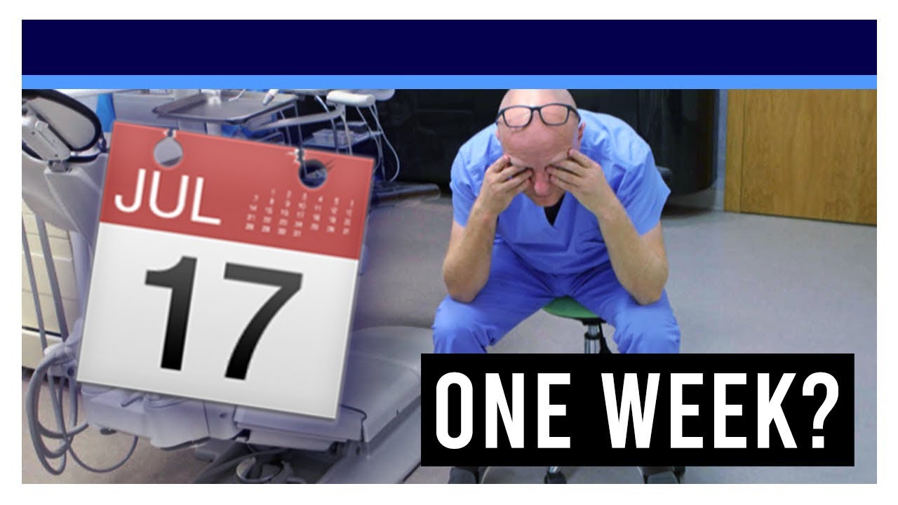What to do ONE WEEK before your DAT