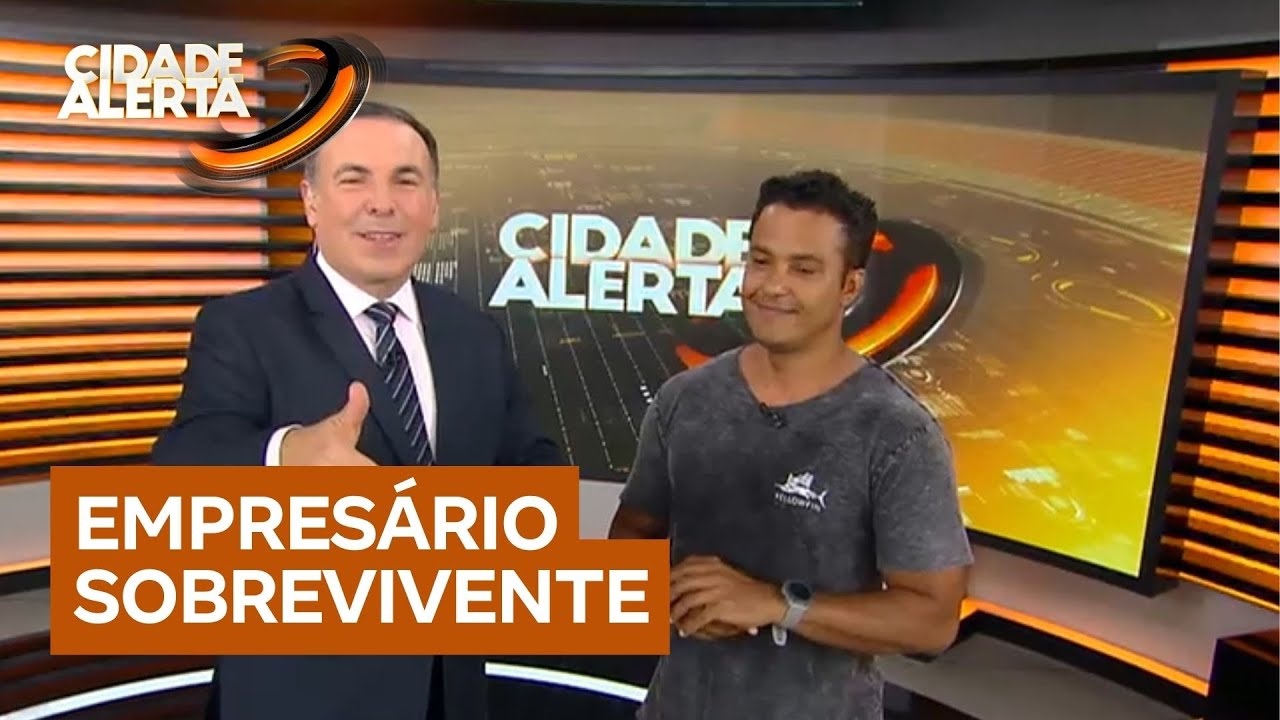 Empresário resgatado após pane em embarcação fala com exclusividade ao Cidade Alerta