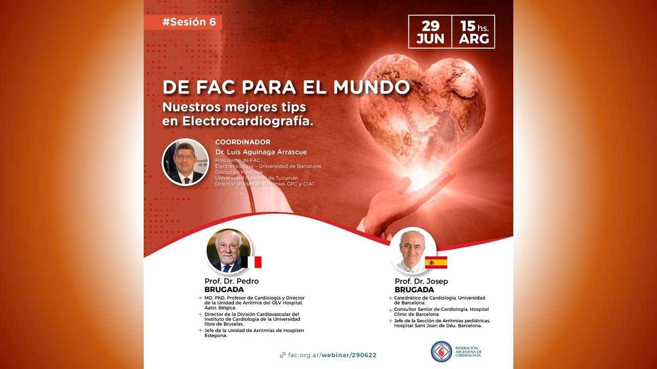 Webinar FAC - De FAC para el Mundo. Nuestros mejores tips en Electrocardiografía