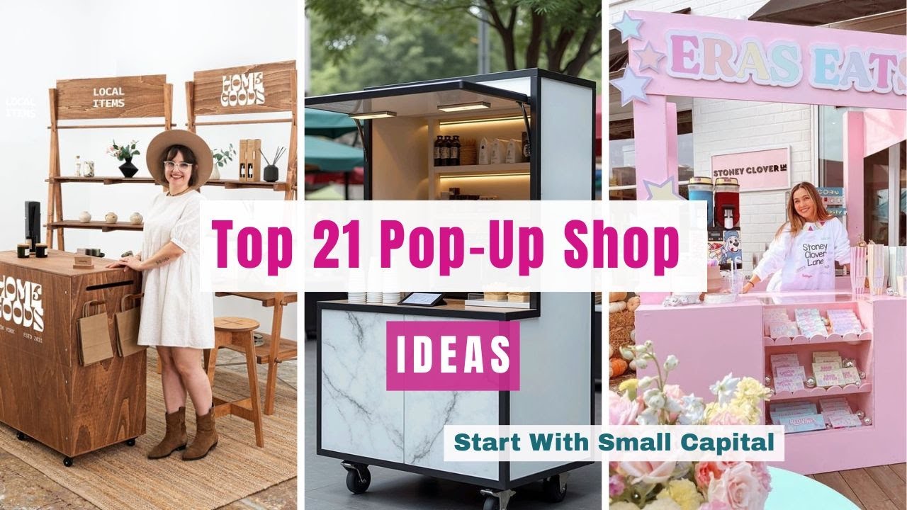 21 Highly Profitable Pop-Up Shop Ideas💡💸