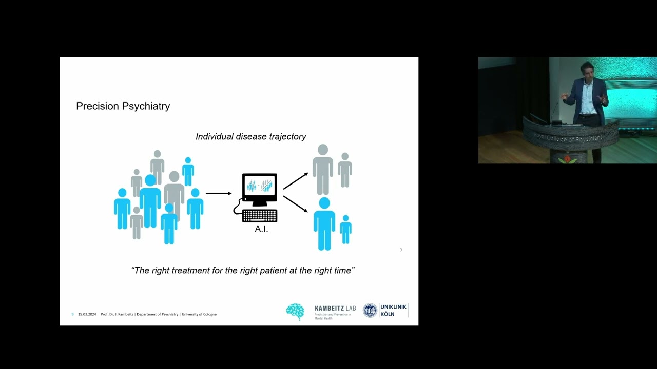 Potential + Challenges of AI for Improved Diagnostics & Treatment Neuropsychiatry - Joseph Kambeitz
