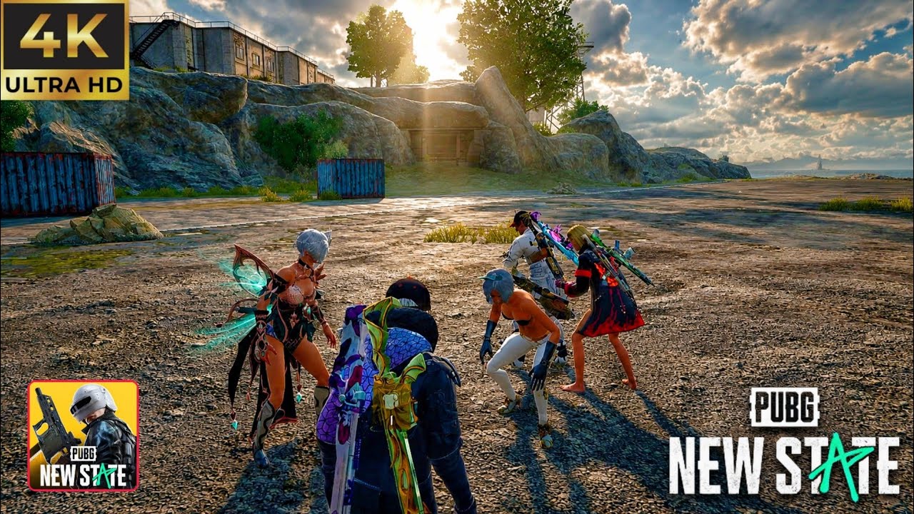 PUBG New State Mobile ERANGLE 4k Graphics Smooth Gameplay