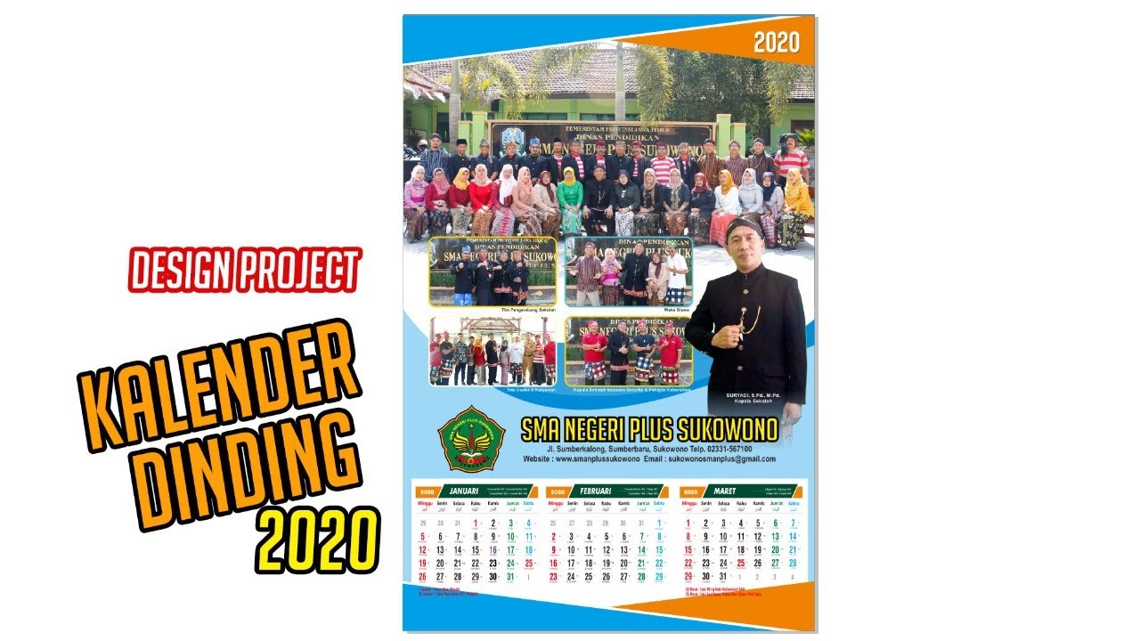 Project Desain Kalender Dinding 2020