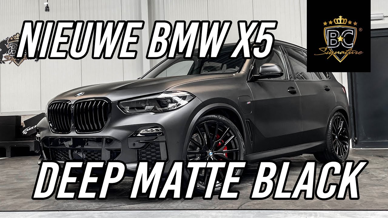 BMW X5 DEEP MATTE BLACK Vinyl wrap