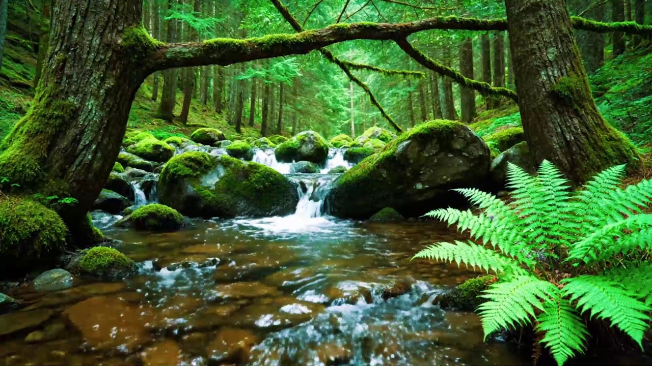 8 Hours Forest Stream Sounds 🌿 Relaxing Water & Gentle Birdsong for Deep Sleep