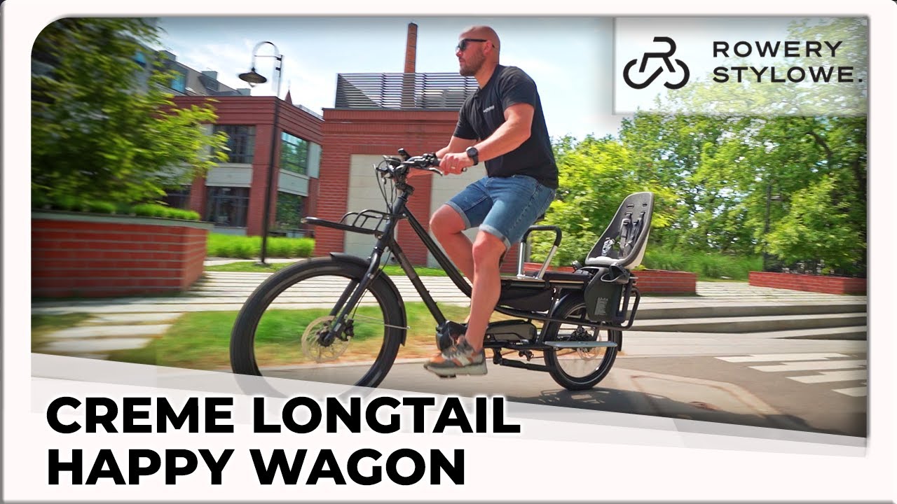 Rower elektryczny cargo Creme Happy Wagon - e-bike longtail