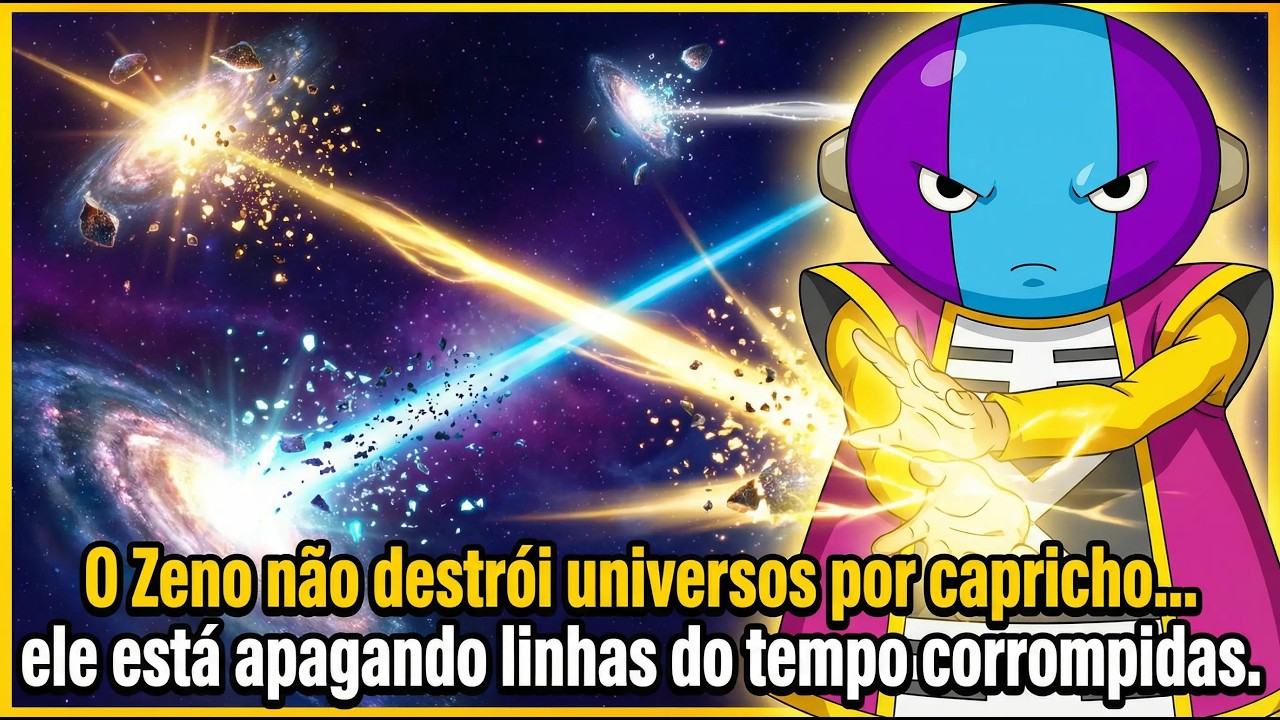 O Zeno não destrói universos por capricho… ele está apagando linhas do tempo corrompidas.
