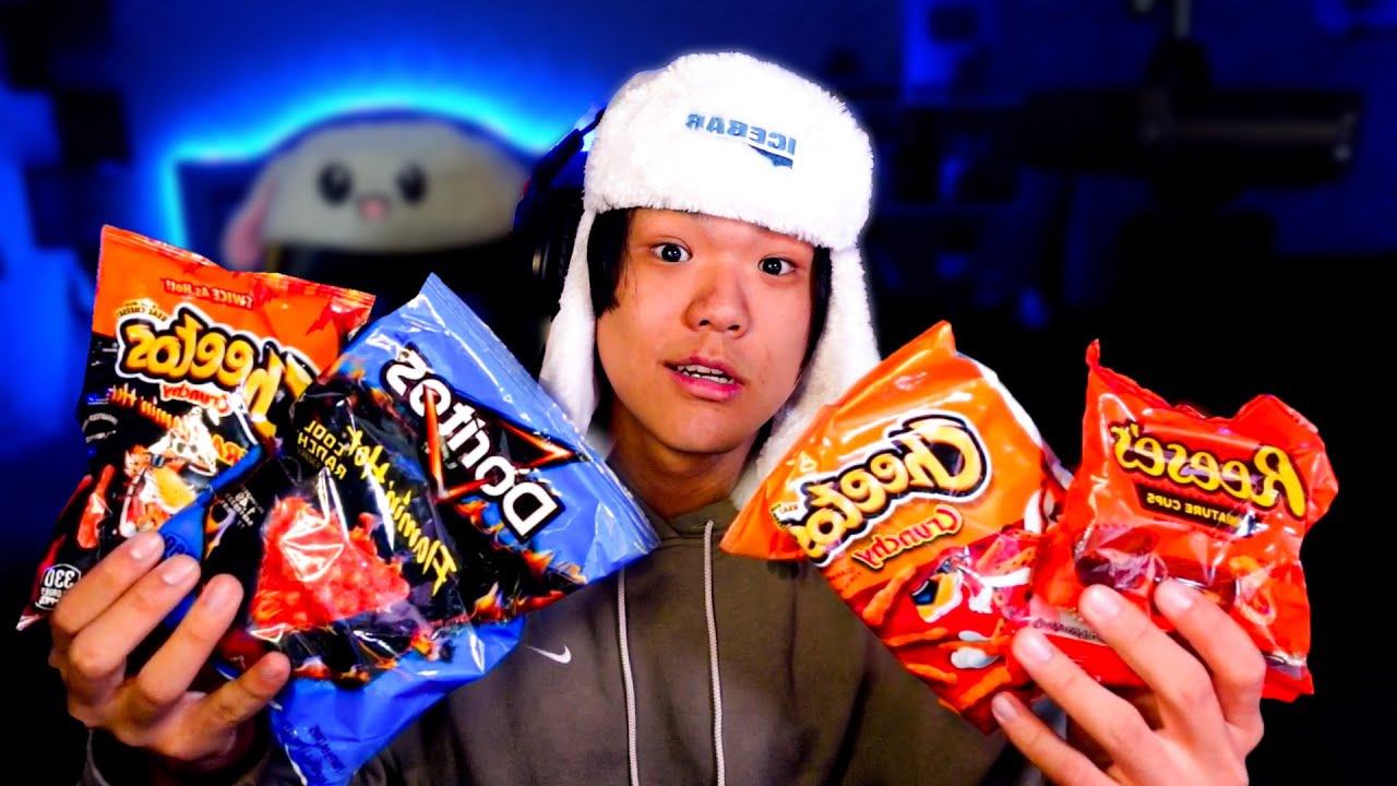 probando snacks de estados unidos :o