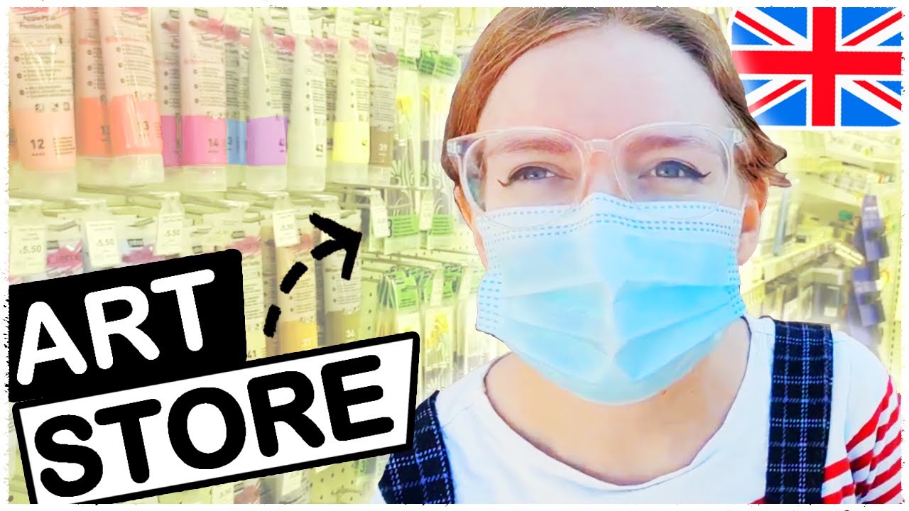 SHOPPING in a BRITISH ART STORE! - Hobbycraft