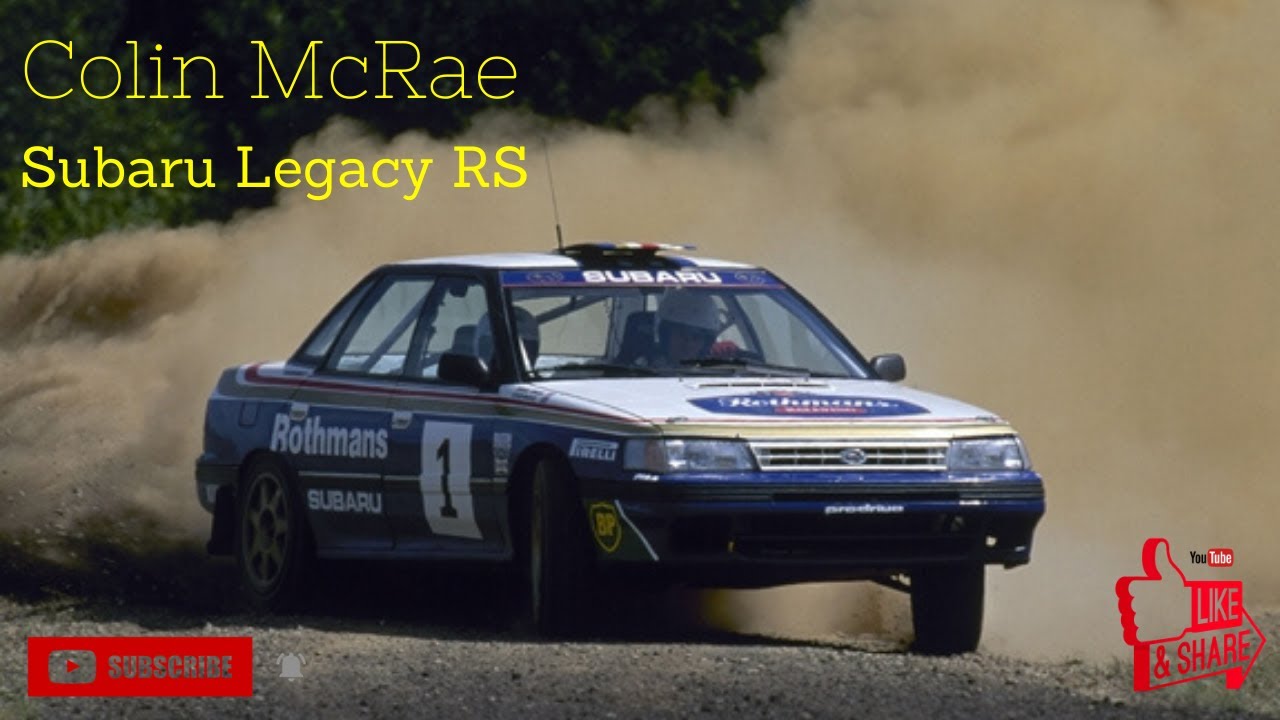 Subaru Legacy RS Rally Car with Colin McRae