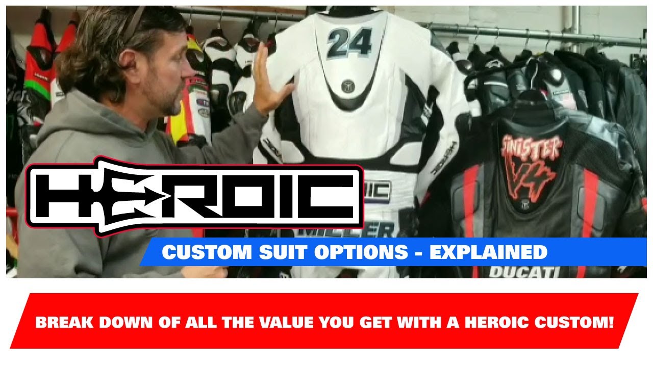 HEROIC Custom Motorcycle Race Suit Options Explained!