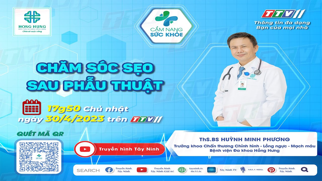 Chăm sóc sẹo sau phẫu thuật | CẨM NANG SỨC KHỎE | TayNinhTV