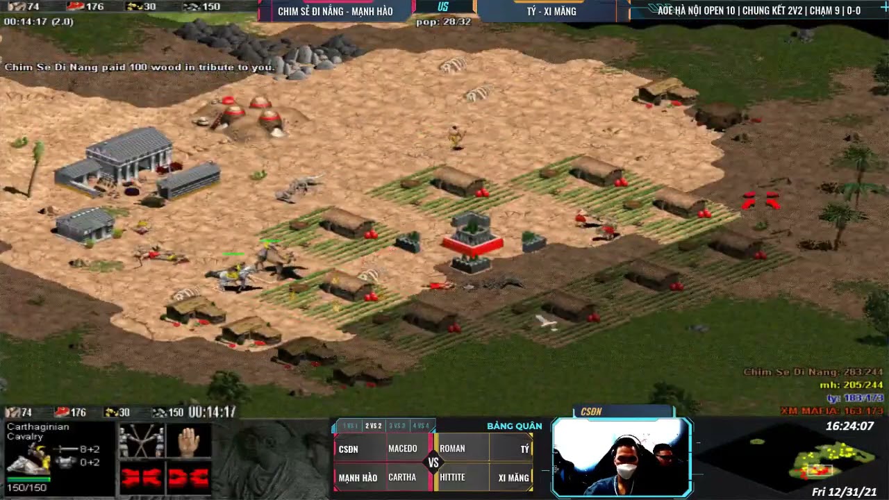 Chung Kết 2-2 Random - Hà Nội Open 10 - Chim Sẻ Đi Nắng, MH Vs Tý, Xi Măng - Chạm 9 [31-12-2021]