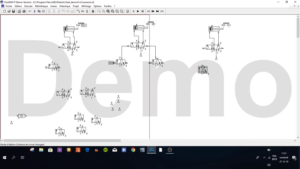 TP PNEUMATIQUE FESTO  CYCLE A+B+A-B-C+C-
