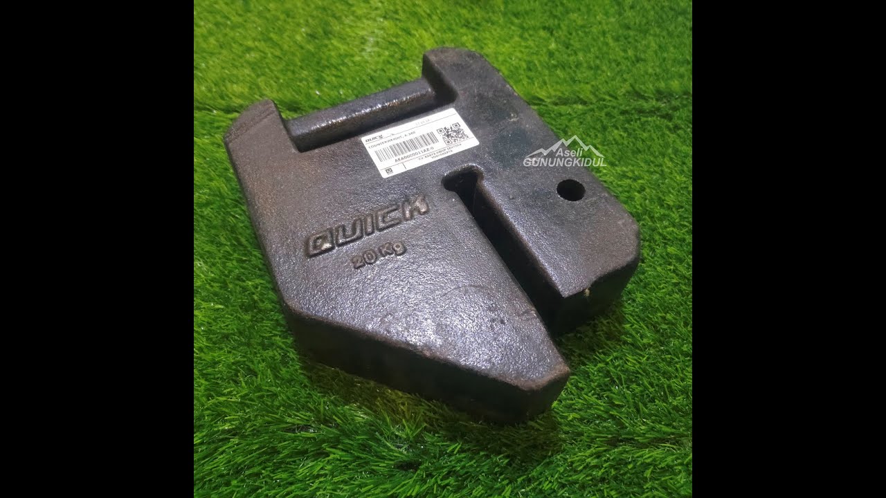 Pemberat Penyeimbang Mower Traktor Quick Rotary Kronos - Counterweight 20 Kg A360