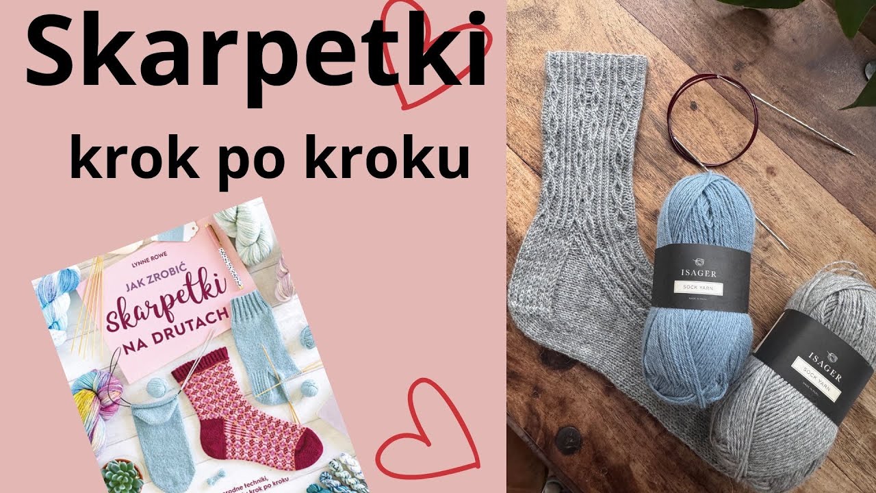 Skarpetki Paprotkowe warkocze krok po kroku
