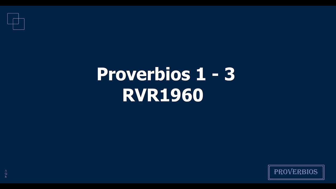 La Biblia hablada/ Proverbios 1 - 3