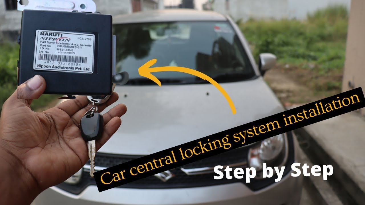 How to install car central locking system at home ?