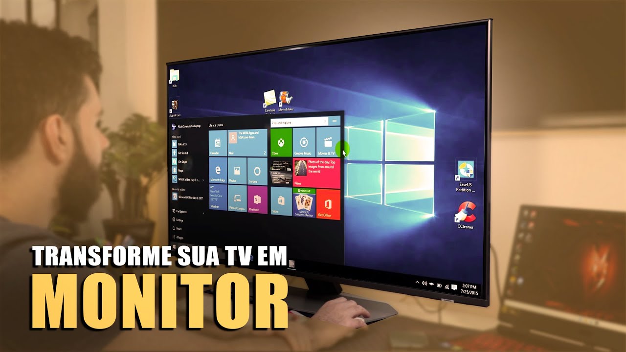 USEI UMA TV 4K 144HZ como MONITOR pra PRODUTIVIDADE! // SAMSUNG QN90C