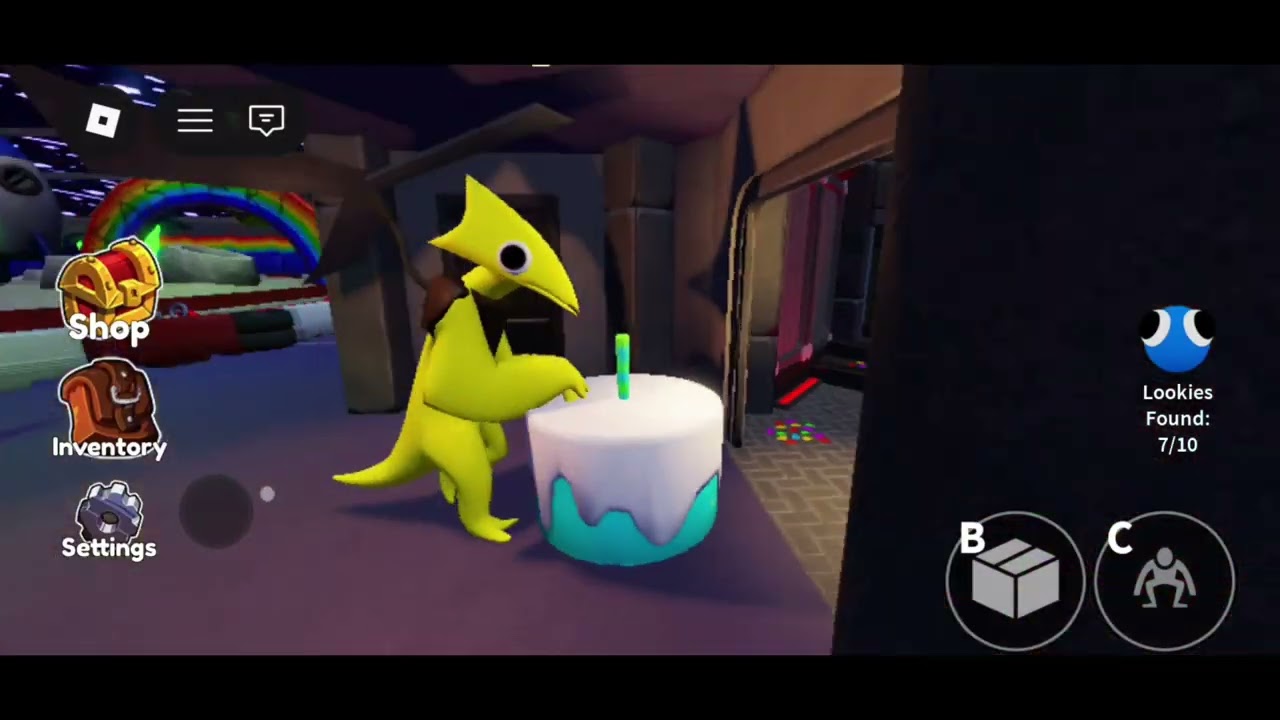 Playing Rainbow friends chapter 2 with my friend