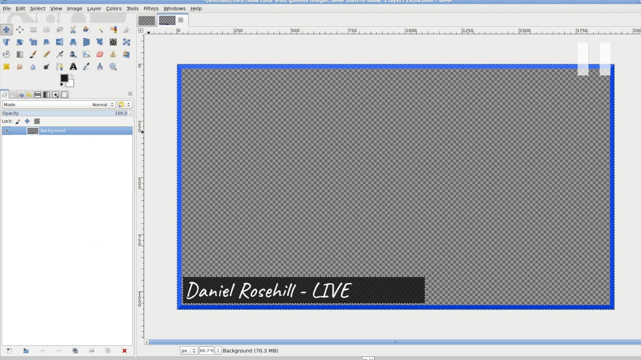 How To Create A Webcam Border In OBS Studio (Using GIMP In Ubuntu Linux)