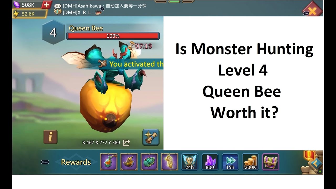 Lords Mobile: Monster Hunting Queen Bee Level 4  - Is it worth it ?
