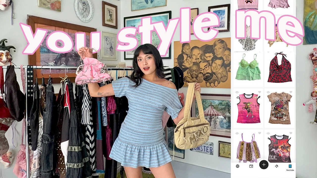 i DIGITALLY CATALOGED my closet // im in an outfit rut so YOU styled me✨