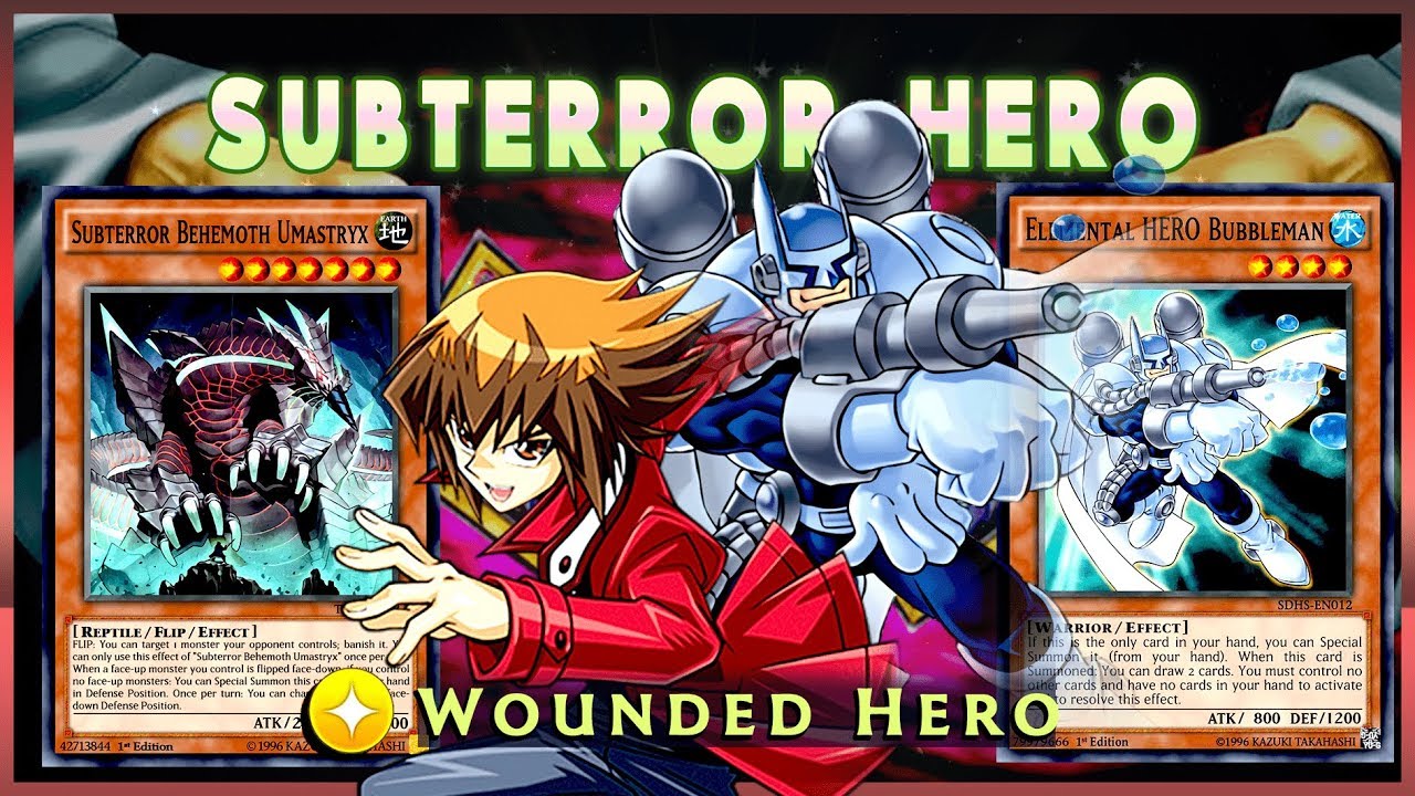 OP SKILL WOUNDED HERO!! ELEMENTAL HERO W/ SUBTERROR VS META [ Yu-Gi-Oh! Duel Links ]
