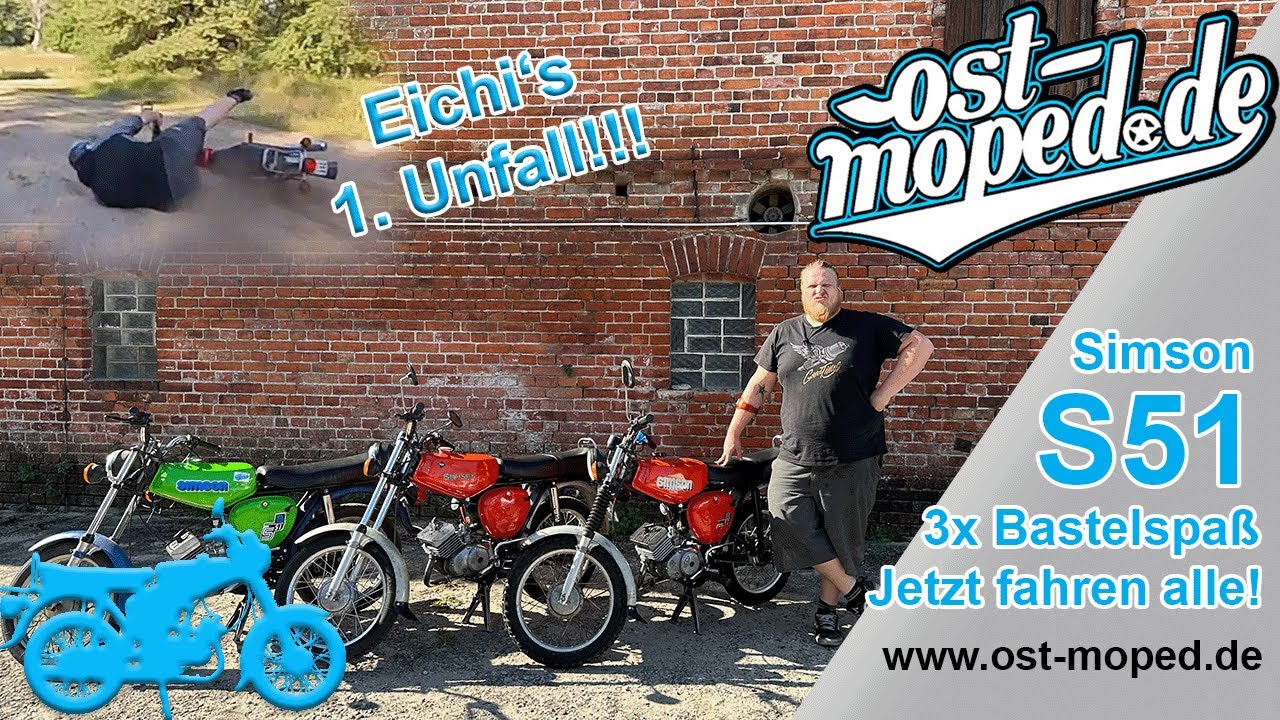 Simson S51 | Eichi nimmt erste Bodenprobe 😂 | Bastelspaß an gleich 3 Simmis