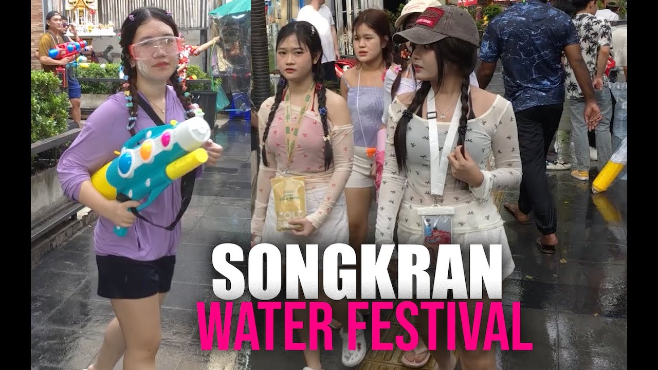Songkran Water Festival in Bangkok TH สงกรานต์ 🇹🇭 💧 🔫