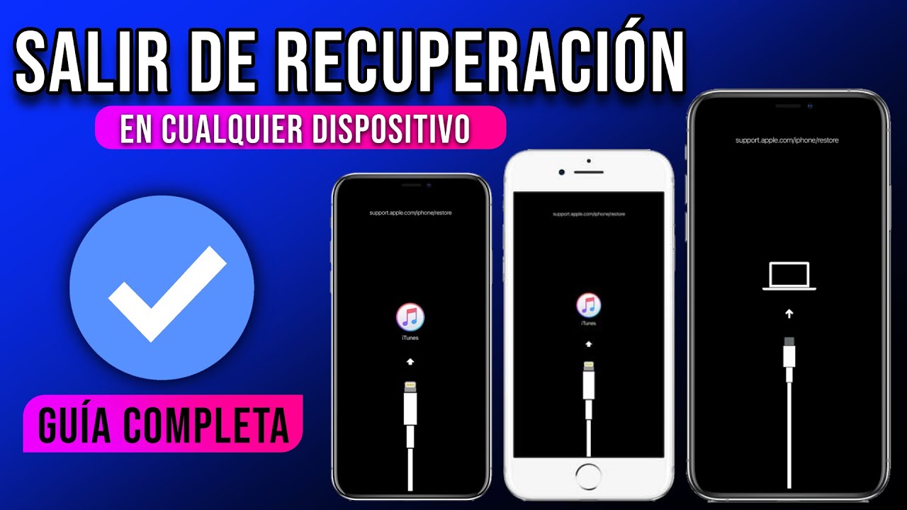 CÓMO SALIR MODO DE RECUPERACIÓN O DFU de iPhone con un clic GRATIS
