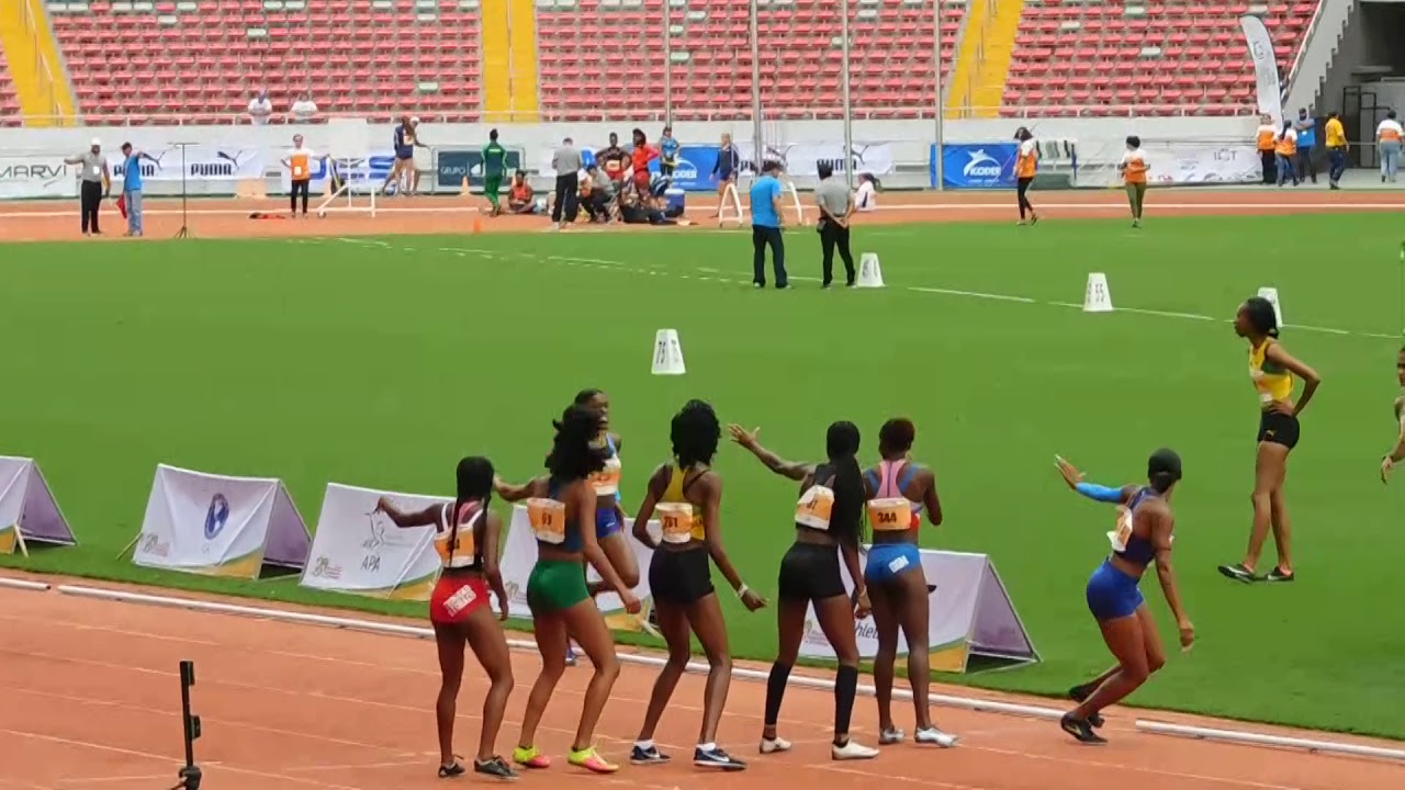 Pan Am U20 2019 Women 4x400 Final WR 3:24.04  Alexis H-Kimberly H-Ziyah H-Kayla D