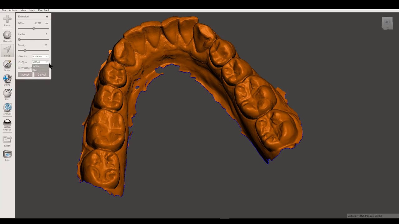 How to Prepare 3D IOS Scans To 3D Print Diagnostic and Appliance Models in Meshmixer