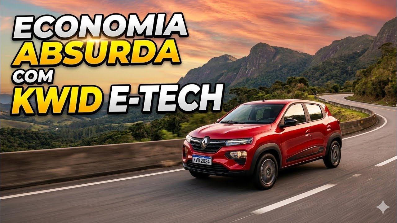 KWID E TECH COM ECONOMIA ABSURDA 🔋✅✔️ MÉDIA DE 7.7😱