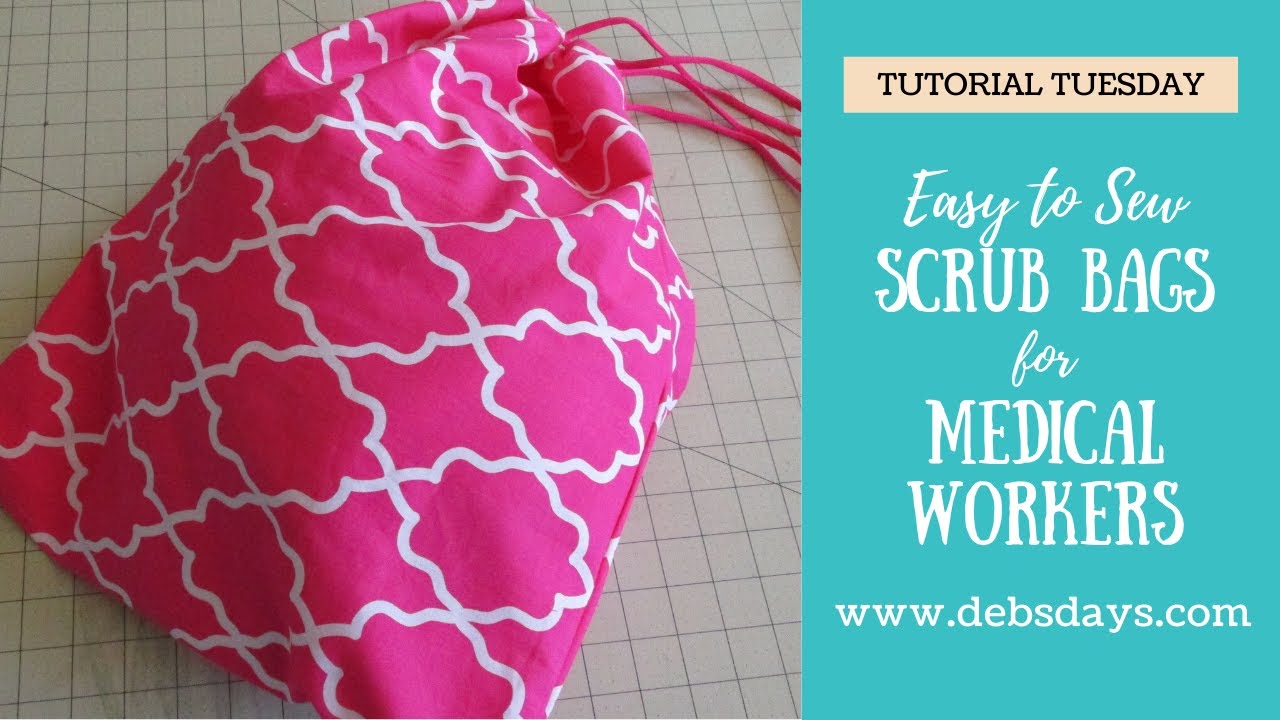 Learn How to Sew Drawstring Laundry Bags for Essential and Medical Workers