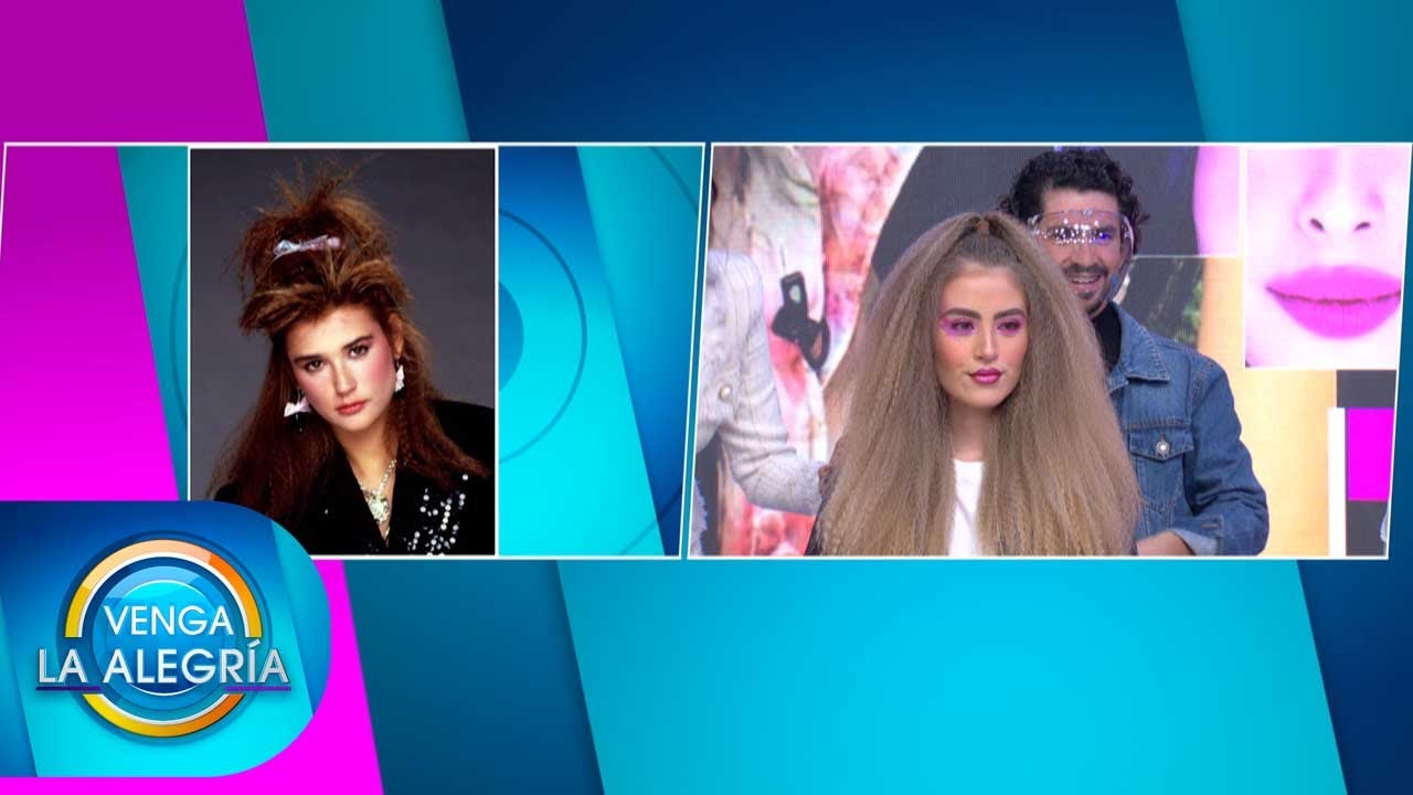 Aprende a peinarte con la moda de los años 80. ¡Checa los tips del experto! | Venga La Alegría