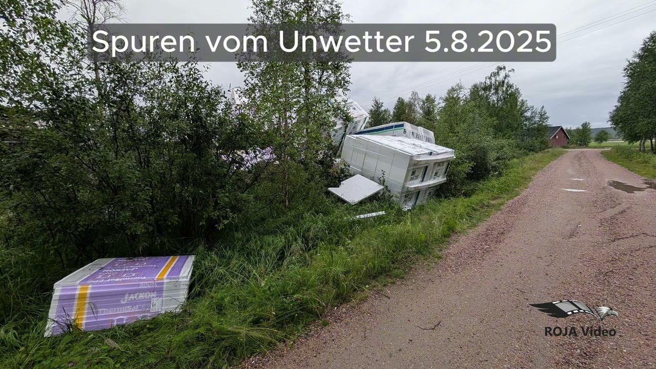 Unwetter in Muonio 5. August 2025