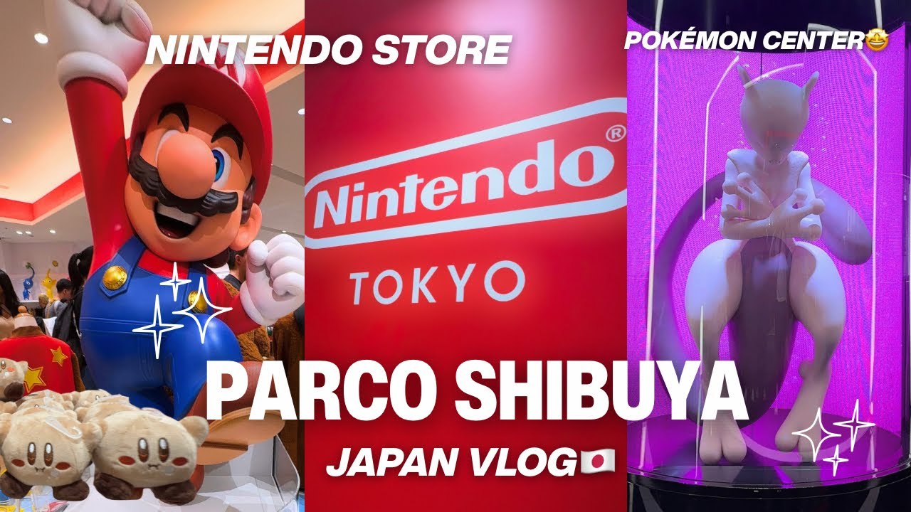 NINTENDO STORE TOKYO, JAPAN 🇯🇵 | POKÉMON, SHONEN JUMP & SEGA at PARCO VLOG 🤩❤️