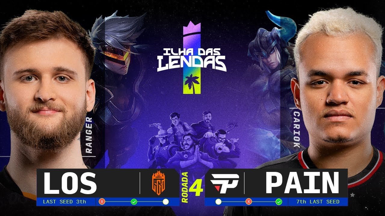 LOS GRANDES x PAIN GAMING - Tomaram um STOMP com o DRAFT PERFEITO! | Jogo do Dia - 4ª Rodada