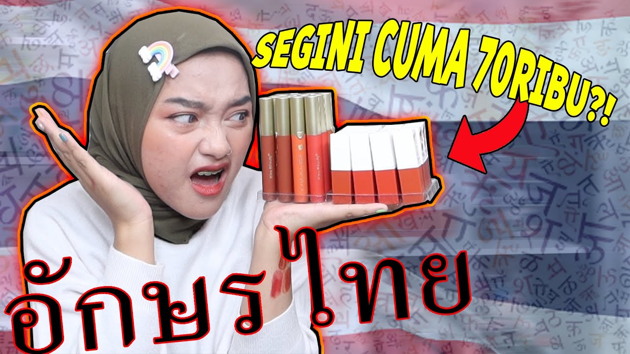 REVIEW MAKE UP DARI BANGKOK!!! MURAH SAWADIKAP POKOKNYA!!